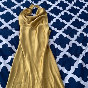 Sexy Satin Cow Neck Dress